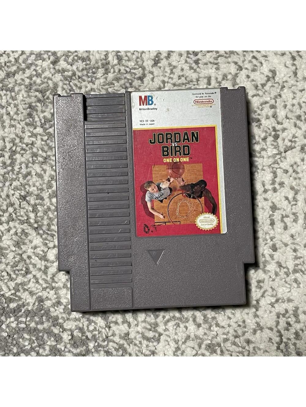 Jordan vs Bird: One on One (Nintendo NES, 1989) - Tested Working